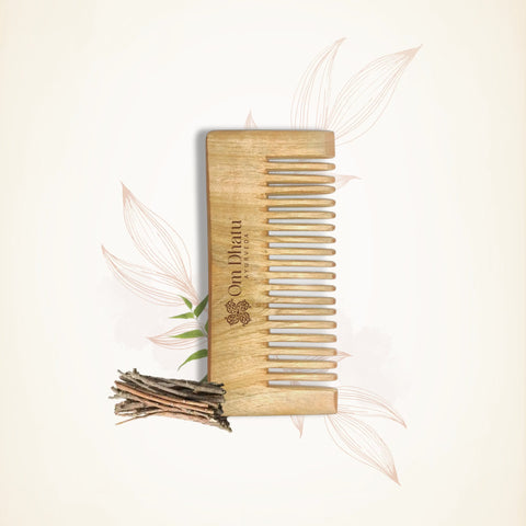 Omdhatu Pure Neem Wood Comb