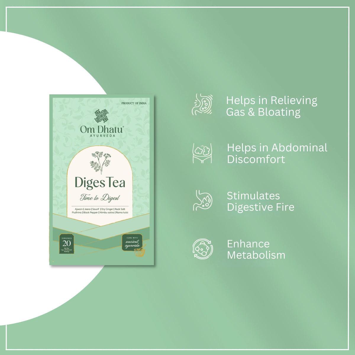Diges Help Diges Tea Bags – omdhatuayurveda