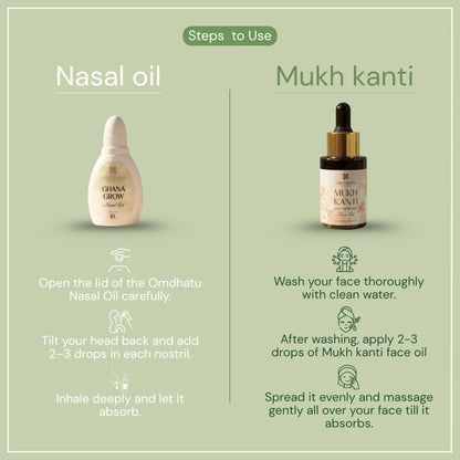 Hair oil + Face Oil combo