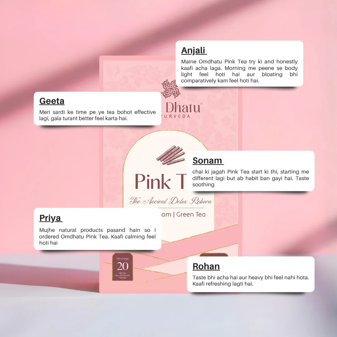 Pink Tea Bags