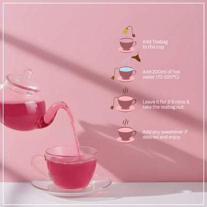 Pink Tea Bags